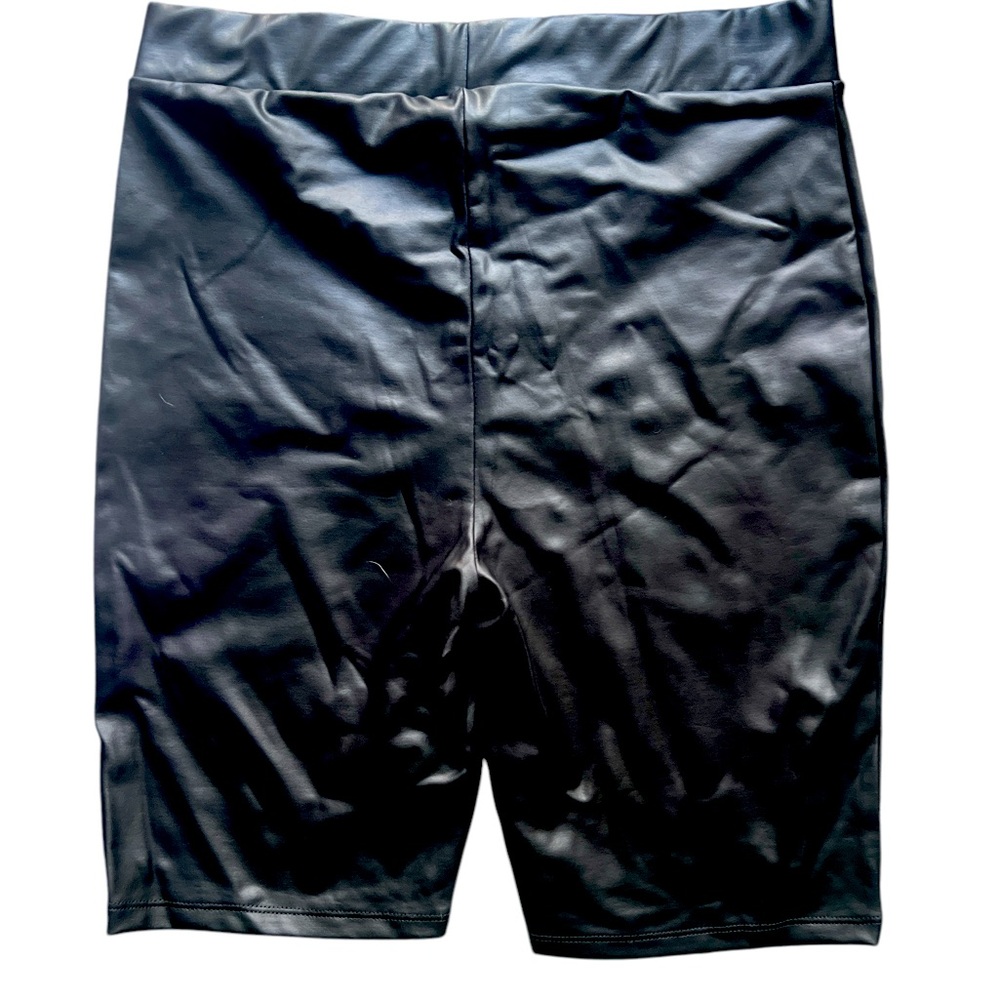 ASOS Faux Leather Biker Shorts
